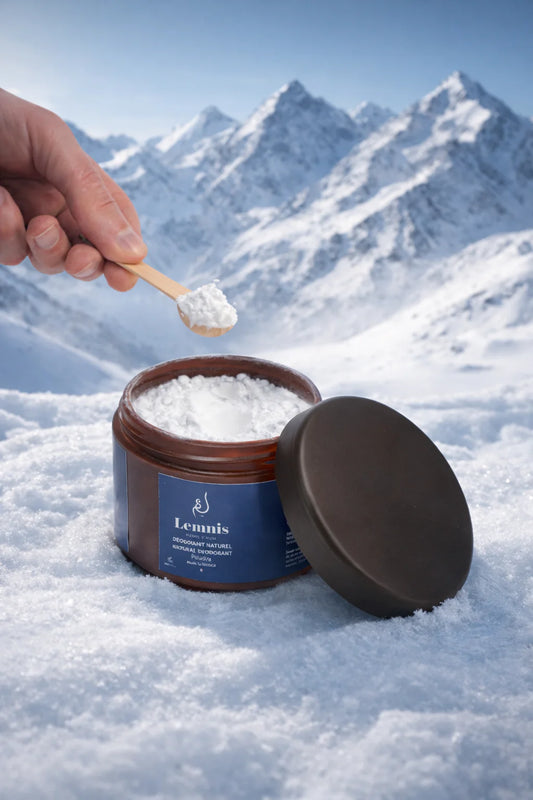 La poudre d’alun, une fraîcheur aussi pure que la neige