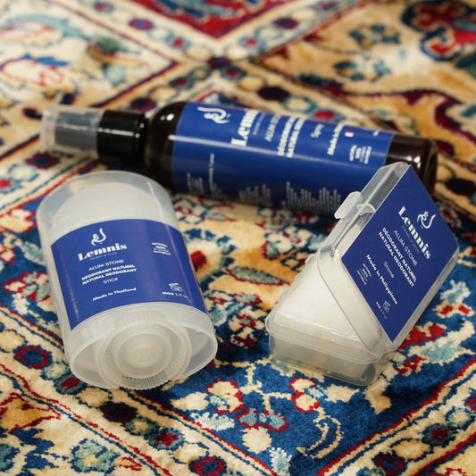 gamme de produis à la pierre d'alun