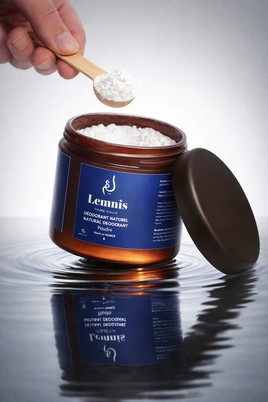 Déodorant en poudre d’alun : l’essentiel minéral pour une protection naturelle Lemnis