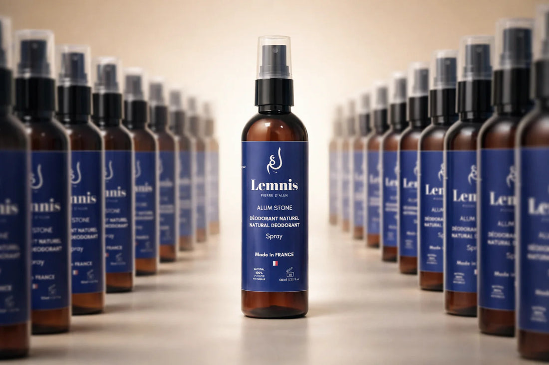Déodorant spray à la pierre d’alun : efficace ou dangereux ? On fait le point Lemnis